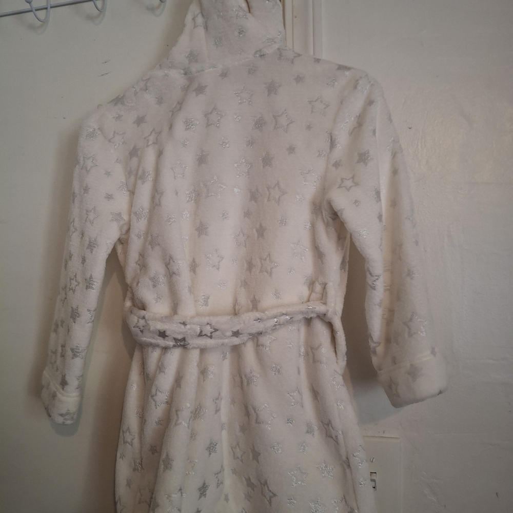 Cat & Jack White Hooded Robe - Picture 2 of 4